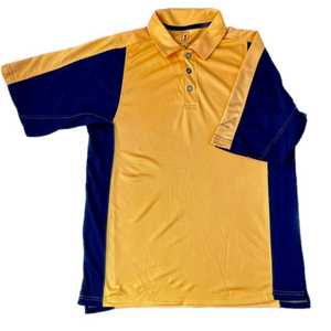 PGA Tour Golf Polo Shirt Tour Dri Activewear Orange and Black Mens L